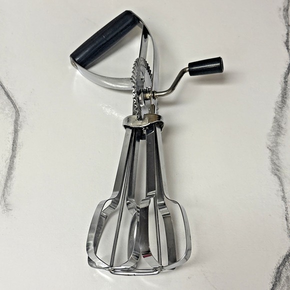 Ekco Best Egg Beater Vintage Hand Held Mixer Stainless Steel - Picture 1 of 9
